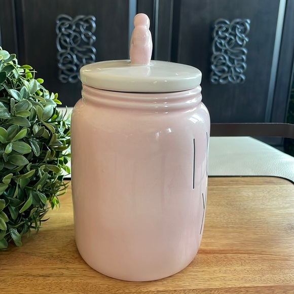 Rae Dunn I WUFF YOU Pink Baby Canister NWT 🇺🇸 Release - Picture 4 of 16